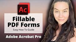 Create Fillable PDF Forms in Adobe Pro // Easy How To Guide