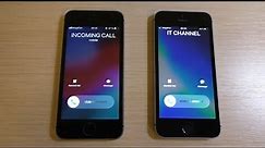 Apple iPhone 5 vs iPhone SE Incoming Calls