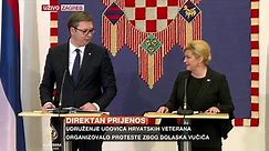Zajednička press konferencija Vučića i Grabar-Kitarović