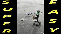 DIY Ice Fishing Rod Holder Drink Holder Included !!