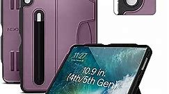 ZUGU CASE for iPad Air Gen 4 & 5 10.9 Inch (2020/2022) - Protective, Ultra Thin, Magnetic Stand, Sleep/Wake Cover - Berry Purple