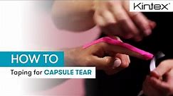 HOW TO | Kinesiology taping on finger capsule tear
