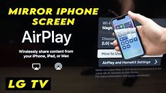 LG Smart TV: How to AirPlay Any iPhone (Screen Mirror)