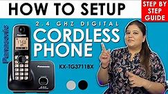 How to setup Panasonic Cordless phone 3711 Detailed in HIndi