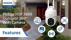 Keep an eye outside with Philips 360-degree outdoor camera | Home Safety | Philips HSP3800