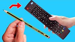 Take a pen and fix all the remote controls in your home! How to fix the TV remote control!