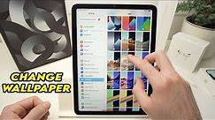 iPad Air 5 (2022) : How to Change the Wallpaper