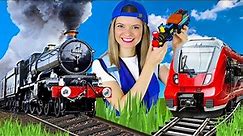 Trains for Kids | Steam Train, Electric Train and Toy Train | Speedie DiDi Trains for Toddlers