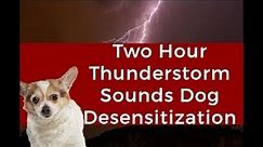 Violent Thunderstorm Dog Sound Training Desensitization Two Hour Nonstop