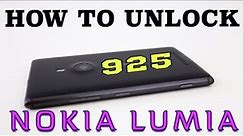 How to Unlock Nokia Lumia 925 for ALL Carriers (T-Mobile, AT&T, Orange, Telcel, Vodafone)
