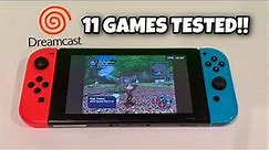 Dreamcast on Nintendo Switch! FlyCast v0.1 - 11 Games Tested!