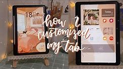 how to have a simple & aesthetic samsung tab🌸