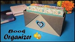 DIY Beautiful and Easy Paper Book Organizer | How to make Book Stand | Paper Craft BY T Art & Craft