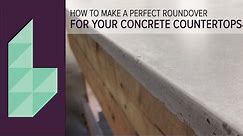How To Make Concrete Countertops | Perfectly Rounded Edges with Easy Silicone Application