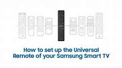 Samsung Smart TV: How to set up the Universal Remote control
