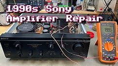 Sony TA-F550ES 1990s Hifi Amplifier Repair