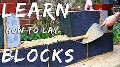 HOW TO LAY BLOCKS [Bricklaying for beginners E.P.13 ]