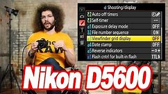 Nikon D5600 "User Guide": How To Setup Your New DSLR