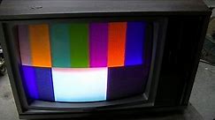 Repair Burnt 1984 Montgomery Ward Sharp Color Television