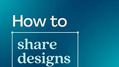 Canva | How to share designs