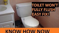 Toilet Not Clogged But Not Flushing Properly