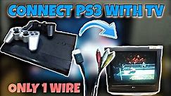 HOW TO CONNECT PS3 WITH TV( डब्बे WALA TV)