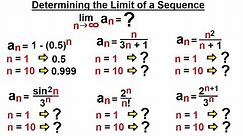 Calculus 2: Infinite Sequences and Series (6 of 62) Determining the Limit of a Sequence