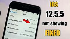 IOS 12.5.5 Update not Showing - FIXED || iPhone 6 software Update not showing Problem
