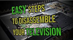 Easy steps to disassemble your television. (Samsung UN55KS8000)