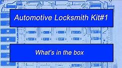 Automotive Locksmith Kit#1-What's in the box-Used for eeprom work, immobilizer reflashing, training