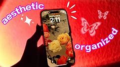 how to organize your iPhone // aesthetic & productive ✨