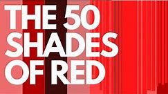 50 Shades Of Red | 50 Different Shades of The Color Red | #red #redcolour #shadesofred