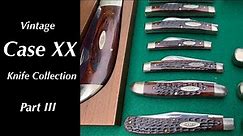 Vintage Case XX Knife Collection - Part 3 - 1940s - 1970 pocket knives congress, trapper, muskrat
