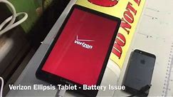 Verizon Ellipsis 8 (Model QTAQZ3) Battery Charging Problem