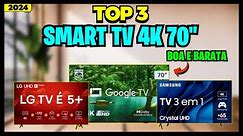 🏆Top 3 Melhores Smart TVs 70 Polegadas 2024/Melhor Smart TV 70” Boa e Barata/TV 70” Custo Benefício