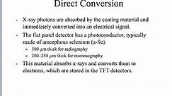 TFT flat panel radiography
