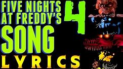 FIVE NIGHTS AT FREDDY'S 4 SONG "Bringing Us Home" (Lyric Video) FNAF 4