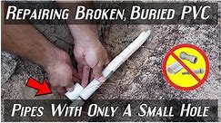 EASILY Repairing Broken PVC Pipes(Least Amount Of Digging)