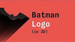 Making The Batman logo in 3D with Spline