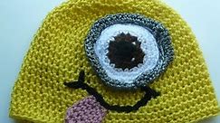 crochet Minion Beanie Hat