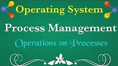 Operations on Processes | Process Management