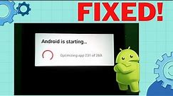 Fix Android Is Starting...Optimizing App Problem | Android Is Starting Stuck | Android Data Recovery