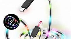 LED iPhone Charger [Apple MFi Certified] Color Changing Light up iPhone Charger Cord, Lighted Up LED Charger Cable Glowing Charging Cord with 17 Lighting Modes for iPhone 14 Pro Max13/12/11 Pro (6ft)