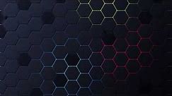 No Copyright Twitch Gaming loop animated Background | RGB Hexagonal Pattern Animation @MotionMadeAE