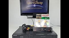 Showcasing The Samsung DVD VCR Combo Dubbing Recorder DVD-VR375 Working! For Sale on eBay!