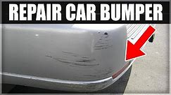 How to Repair a Scuffed or Damaged Car Bumper for less than $100