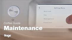 The Barista Touch™ Impress | How to reset your machine to factory settings | Sage Appliances UK