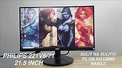 Philips 221V8 Gaming Monitor Full Review and Unboxing