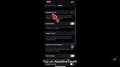 How to remove the circle icon from the screen - iPhone