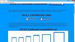 Howto get Free Apple Iphone 5S/5c/5 ios 8.1.3 jailbreak ios 8- windows and Mac - video Dailymotion